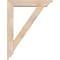 Ekena Millwork Traditional Traditional Smooth Bracket w/ Offset Brace, Douglas Fir, 5 1/2"W x 26"D x 34"H BKT0604X26X34TRA01SDF - alternate 3
